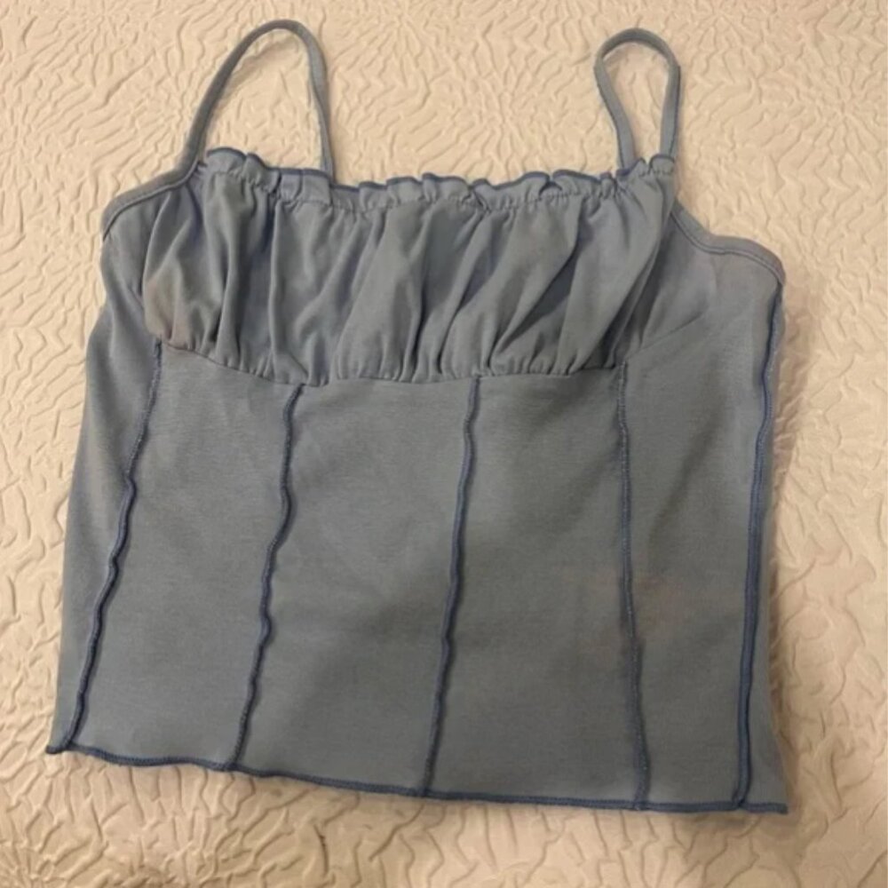 Zara blue top
